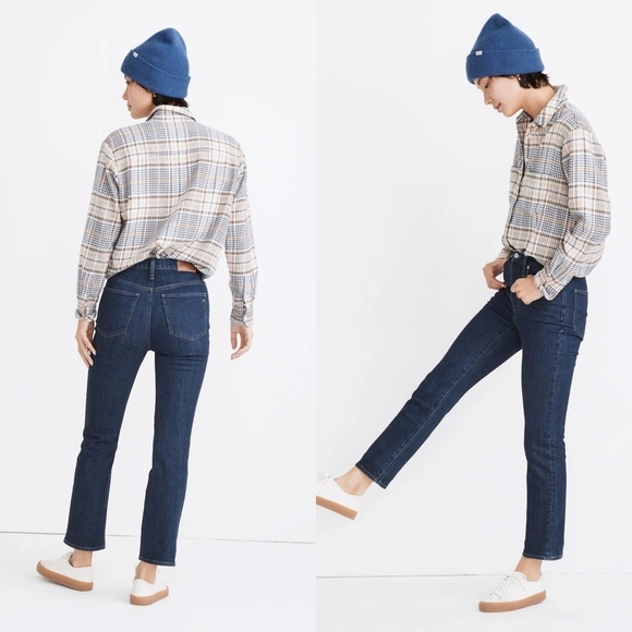 Madewell Slim Demi-Boot High Rise Jeans, Size 26 - Picture 1 of 14